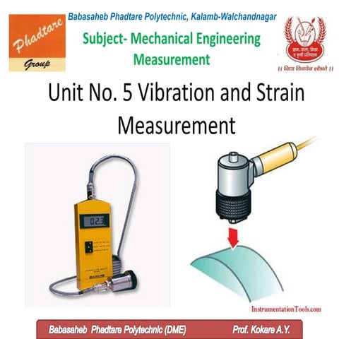Ch. no. 5 vibration and strain measurement