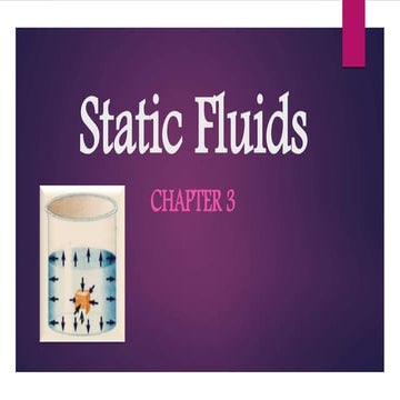 Static Fluids