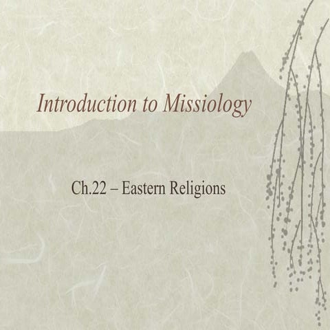 Ch.22   eastern religions