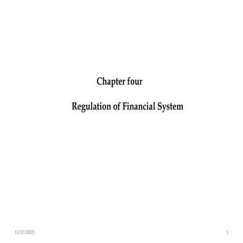Financial regulation | PPTX