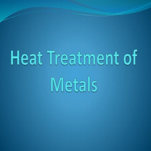 Ch 27.3 heat treatment of metals