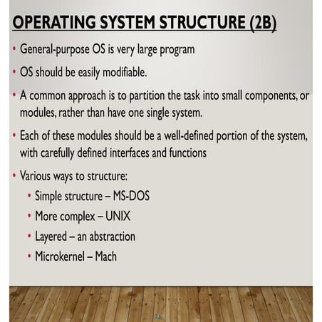 Regarding About Operating System Structure | PPT