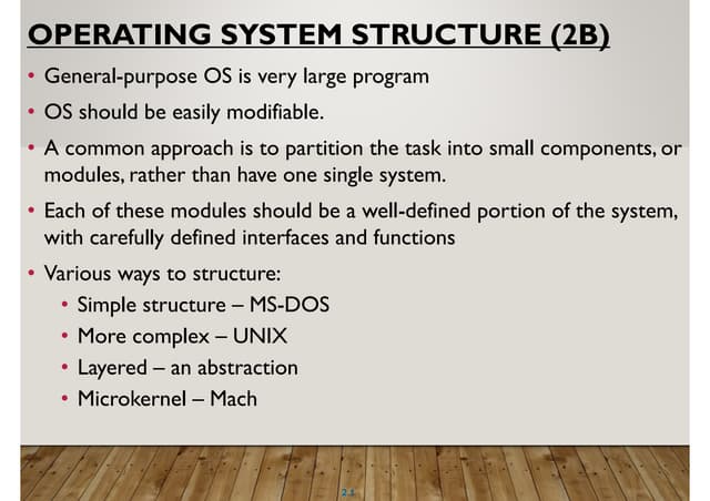 Regarding About Operating System Structure