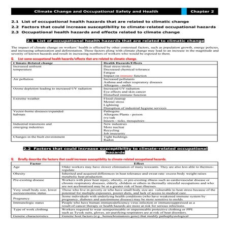 Climate change and occupational safety and health. | PDF
