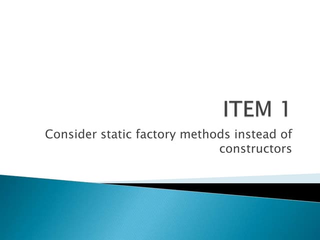 Creating and destroying objects