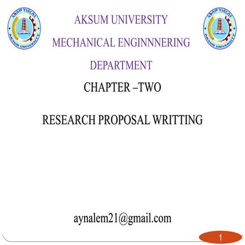 research proposal writting chapter 2