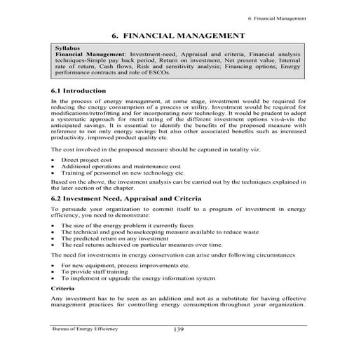 Financial management