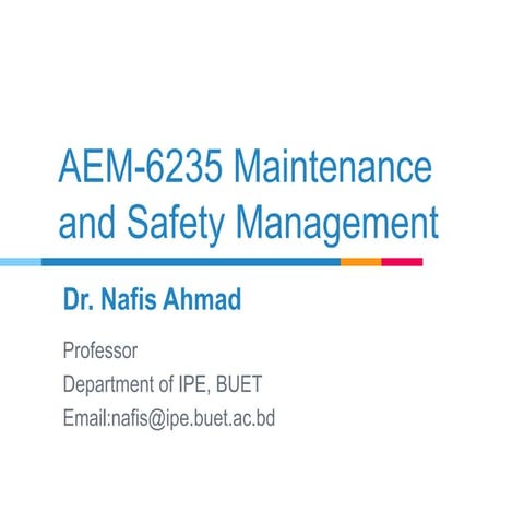 Preventive maintenance