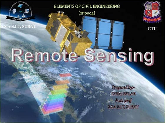 Chapter 1 (Introduction to remote sensing) | PPT