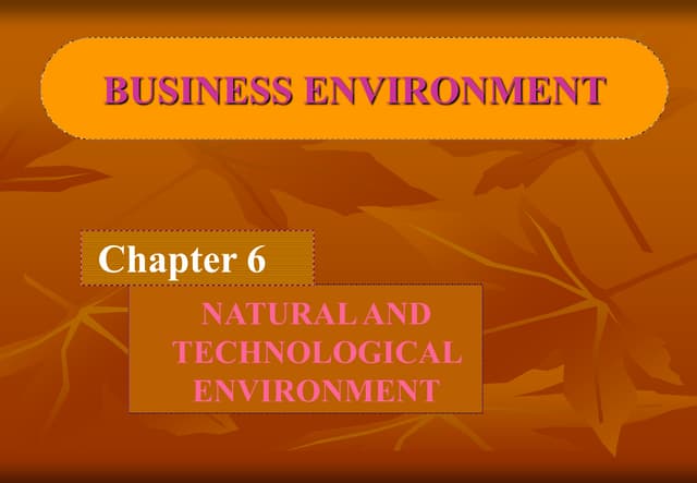 Ch-6.ppt | Green Solutions | Business