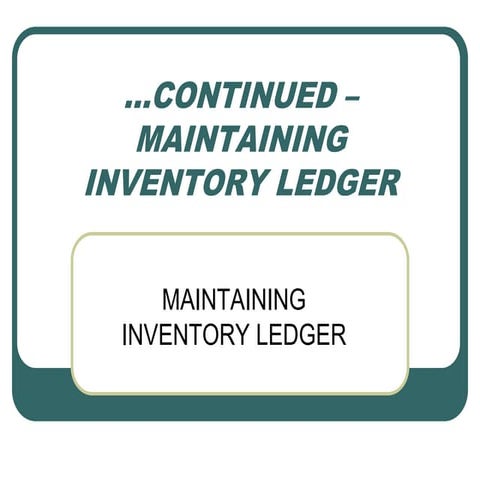 Ch-6 Inventory ledger.ppt