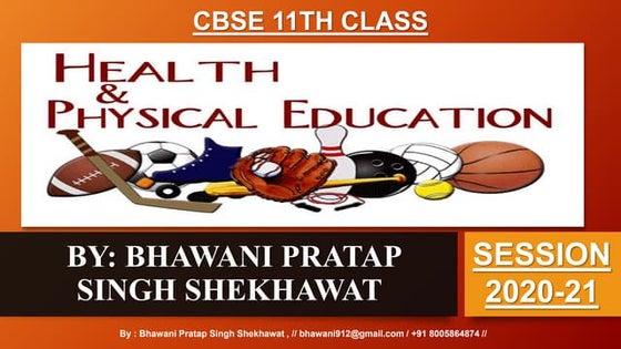 Physical Education PPT on Class XI chapter 3 Physical fitness ...