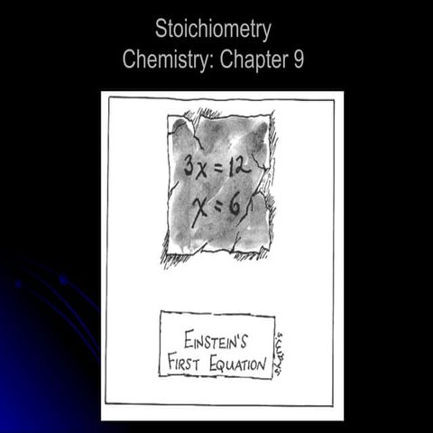 Ch 9 Stoichiometry