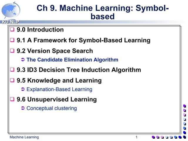 Ch 9-1.Machine Learning: Symbol-based