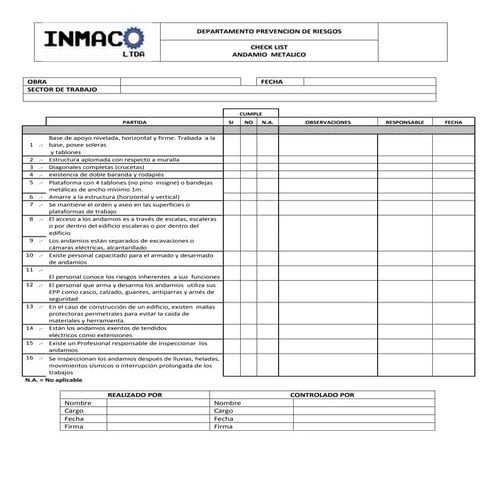 Ch l-05 andamio metálico tubular