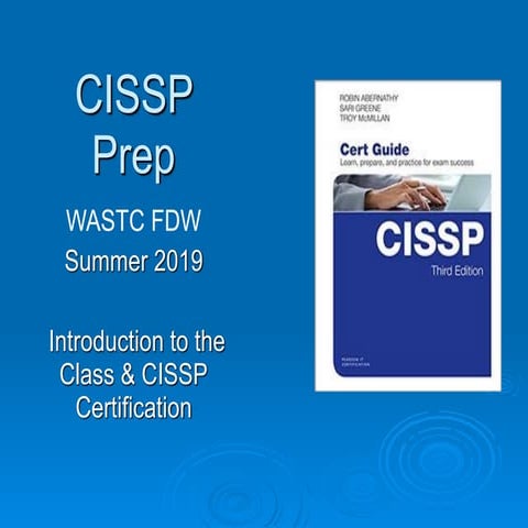 CISSP Preparation: Introduction
