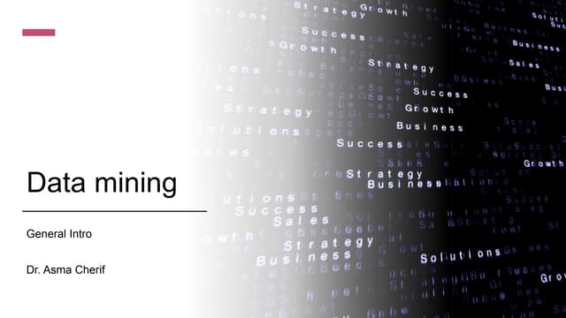 Data Mining Intro