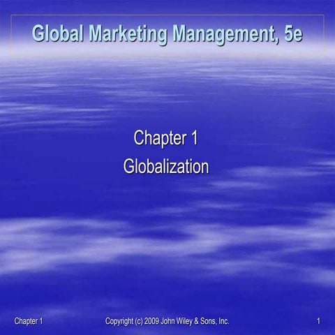 Global Marketing Management, 5th ed