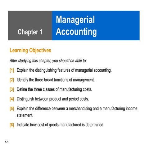 Managerial accounting Ch01