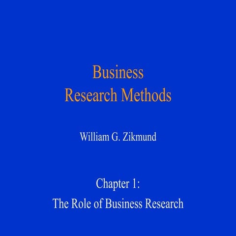 Businesses Research Introduction basic and applied business research