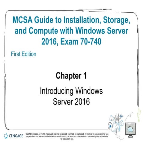 MCSA 70-740 Chatper 1:  Introducing Windows Server 2016