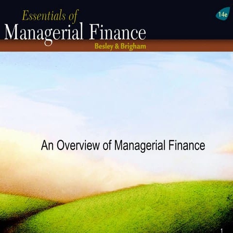 An overview of managerial finance-IBF-CH#1