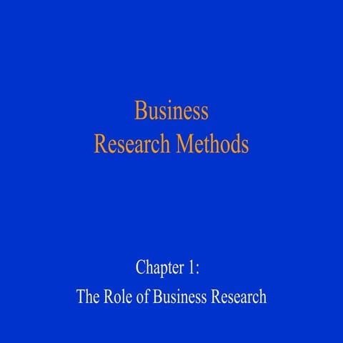 business research slideCh01 introduction