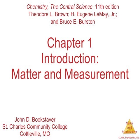 AP Chemistry Chapter 1 Outline