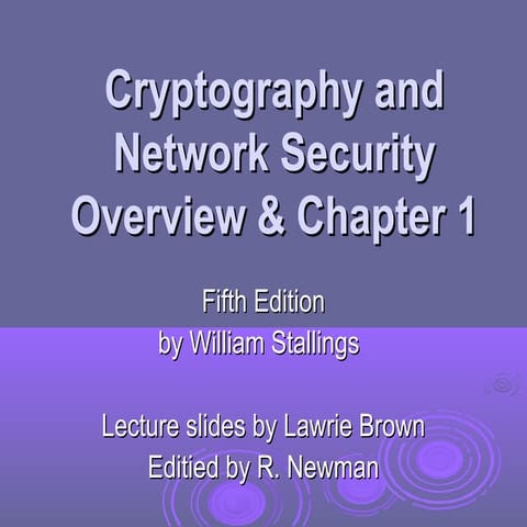 Comprehensive Overview of Cryptography and Network Security Principles ...