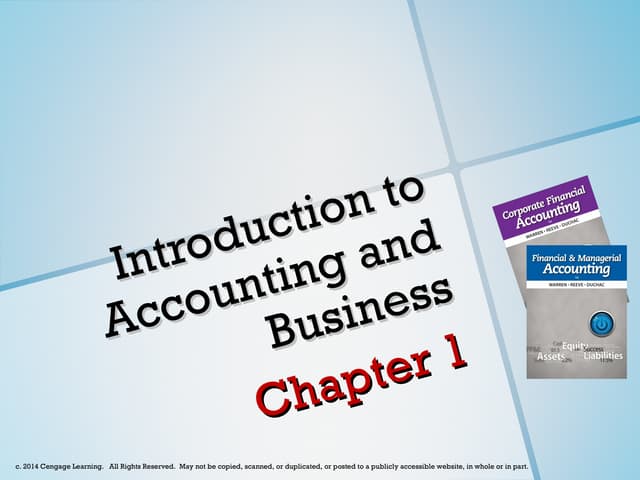 Chapter 1 Financial Accounting