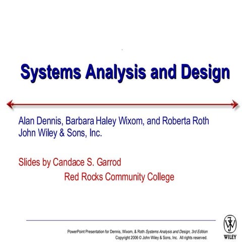 System Design and Analysis 2 | PPT