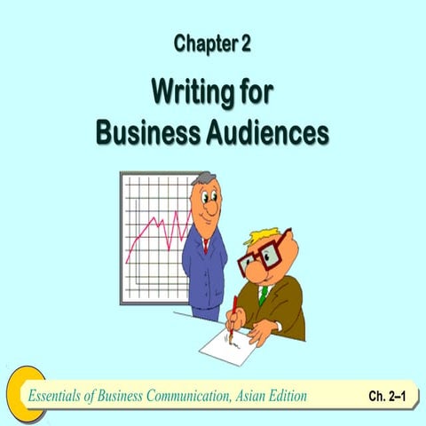 Chapter 2 Business Communications : Writing for Business Audiences