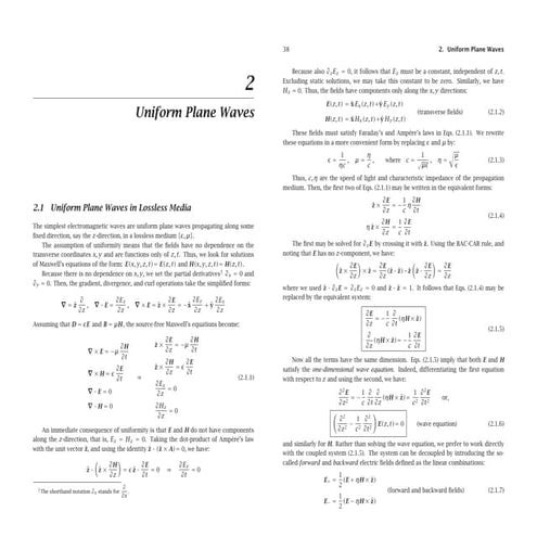 Unit V-Electromagnetic Fields-Normal incidence at a plane dielectric ...
