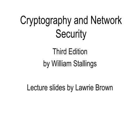 Comprehensive Overview of Cryptography and Network Security Principles ...