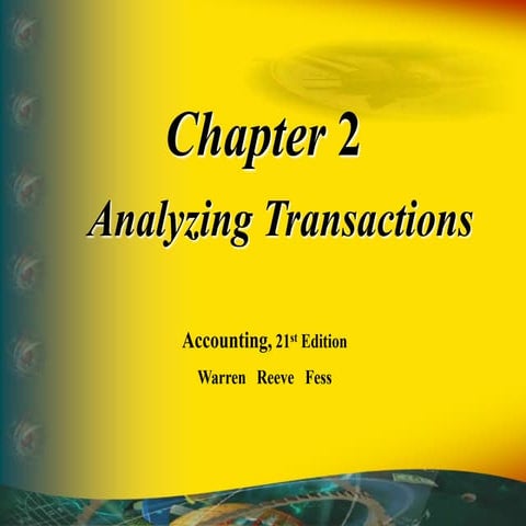 Principal accounting - Ch02 analyzing transaction