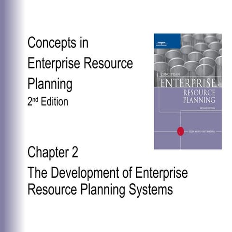 Chapter 2: The Development of Enterprise Resource Planning Systems