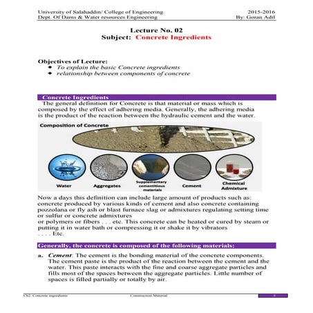 Ch02  concrete ingredients