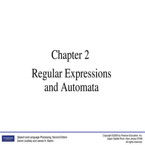 Regular Expression and Automata Speech Processing | PPT
