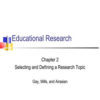 Ch02 topic selection