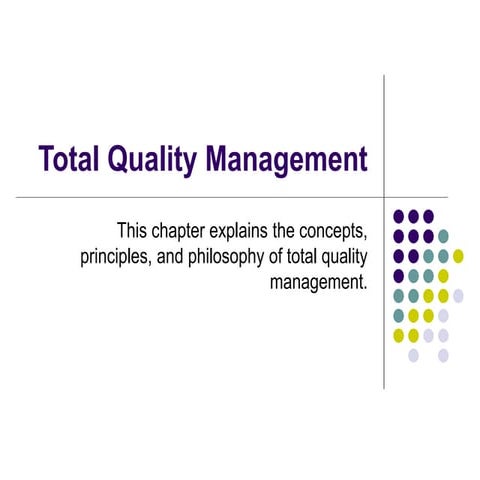 Ch02 total quality management