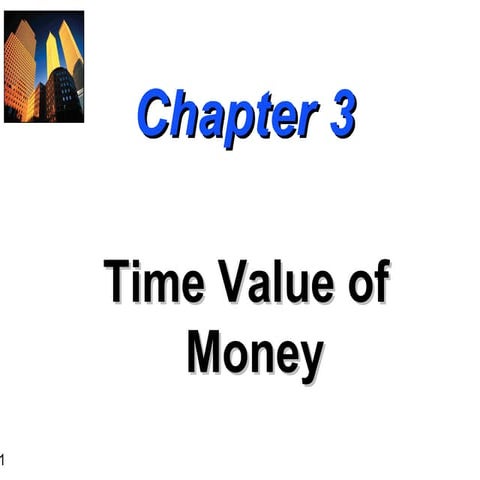 Time volue of money
