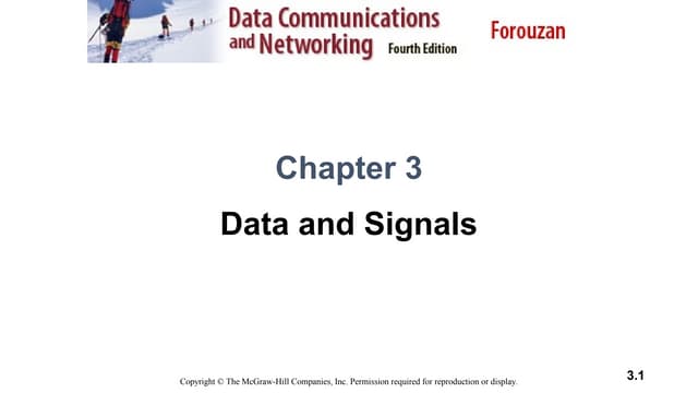 Chapter 3: Data & Signals