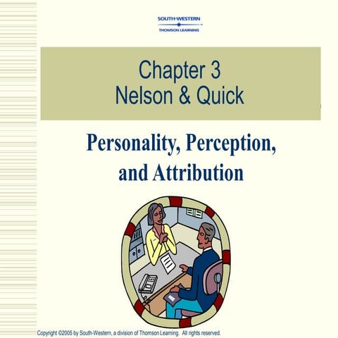 Personality, Perception and attribution.ppt