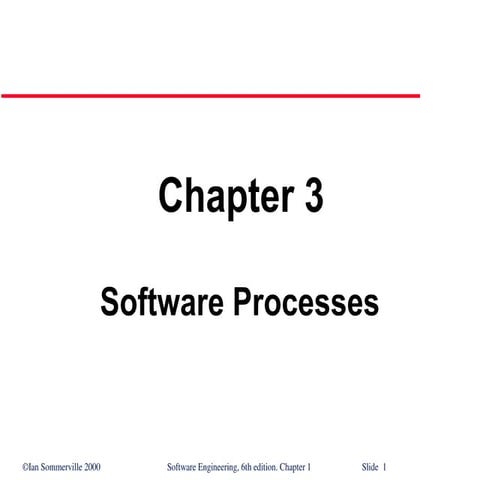 software processes and mantainance facility
