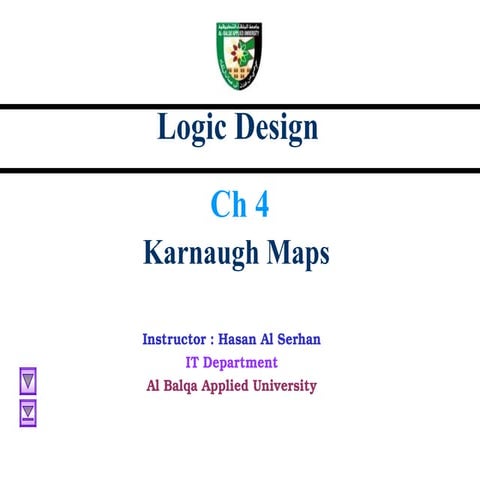 Ch03 karnaugh maps of digital logic design .ppt