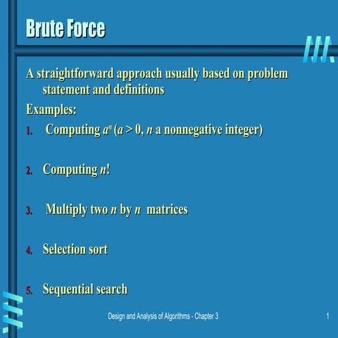 Design and Analysis of Algorithm Brute Force 1.ppt