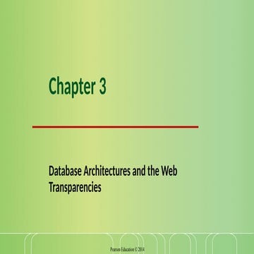 ch03 - Database Architectures & Web.ppt chapter 3