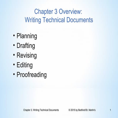 Chapter 3: Writing Technical Documents