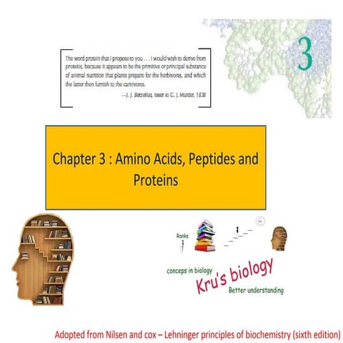 lehninger(sixth edition) Ch 03: Amino acids, peptides and proteins