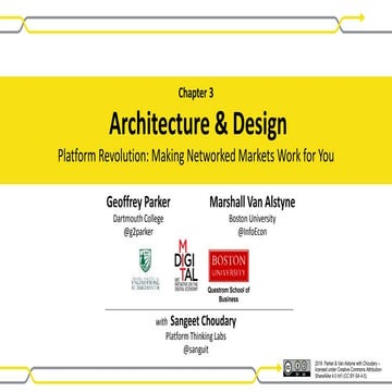 Platform Revolution: Ch 03 -- Architecture & Design